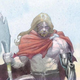 A watercolor portrait of unworthy Thor/Odinson by Esad Ribic.
